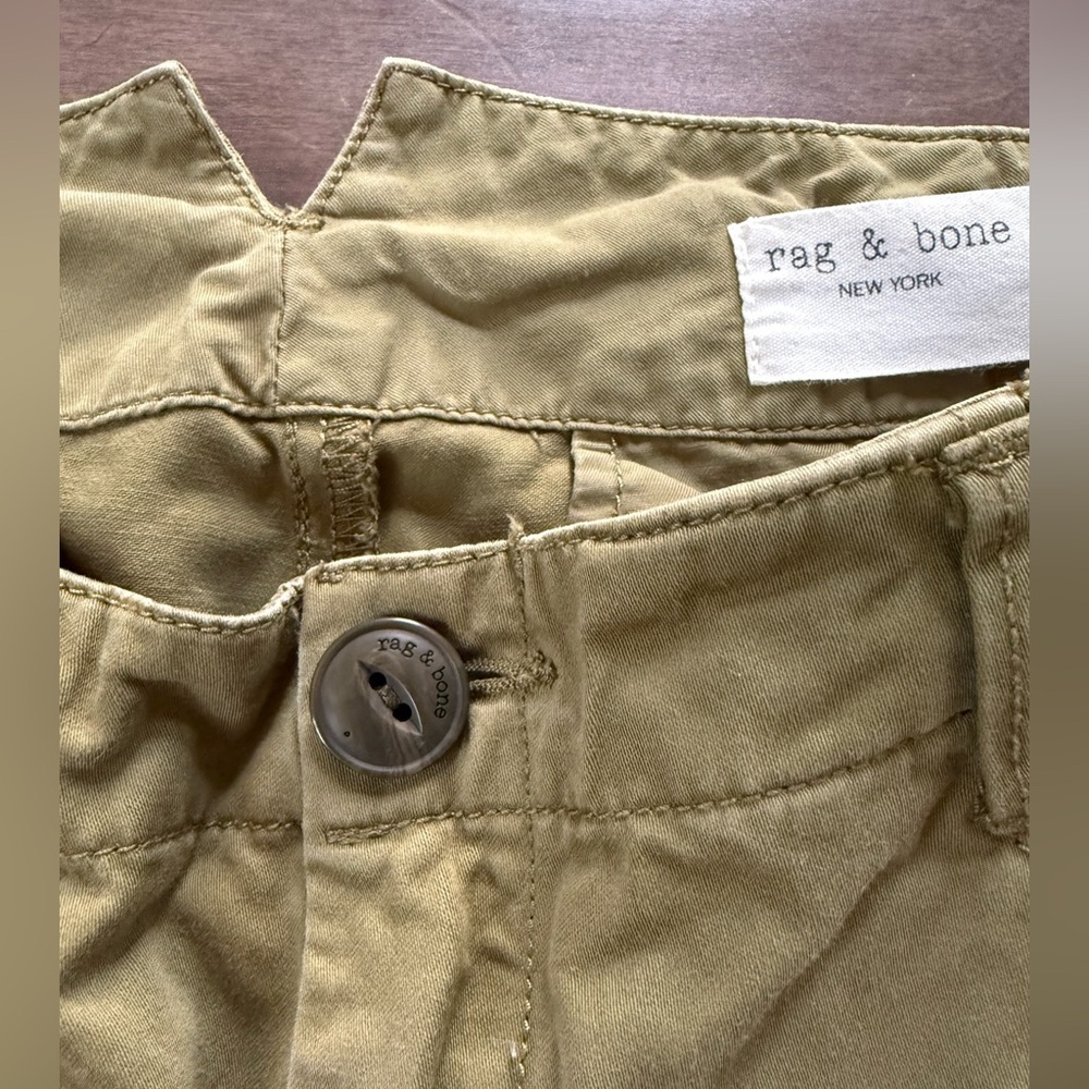 Rag & Bone Women’s Field Chino Olive Green Pants Size 26 - Picture 11 of 13